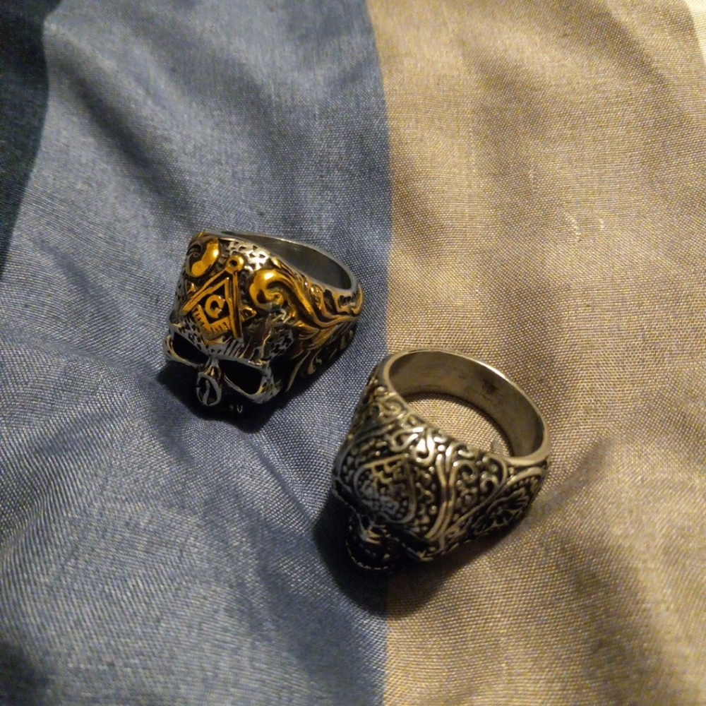 Homemade Rare Skull Rings